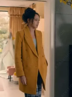 Asal Vision Women Coats | Fool Me Once Eva Finn Trench Coat Yellow