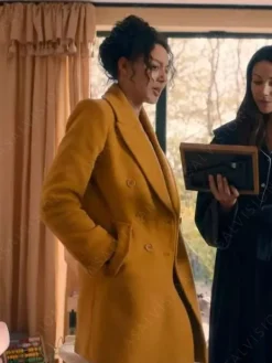 Asal Vision Women Coats | Fool Me Once Eva Finn Trench Coat Yellow