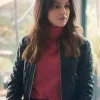 Asal Vision Leather Jackets | Fool Me Once Season 1 Maya Stern Leather Jacket Black