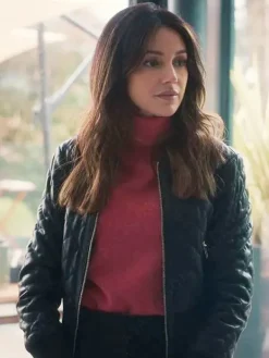 Asal Vision Leather Jackets | Fool Me Once Season 1 Maya Stern Leather Jacket Black