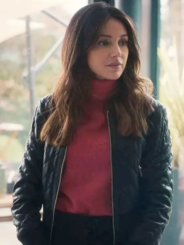 Asal Vision Leather Jackets | Fool Me Once Season 1 Maya Stern Leather Jacket Black