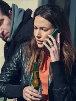 Asal Vision Leather Jackets | Fool Me Once Season 1 Maya Stern Leather Jacket Black