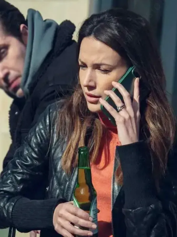 Asal Vision Leather Jackets | Fool Me Once Season 1 Maya Stern Leather Jacket Black