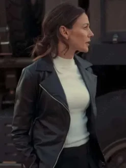 Asal Vision Leather Jackets | Fool Me Once Season 1 Michelle Keegan Biker Leather Jacket Black