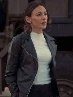 Asal Vision Leather Jackets | Fool Me Once Season 1 Michelle Keegan Biker Leather Jacket Black