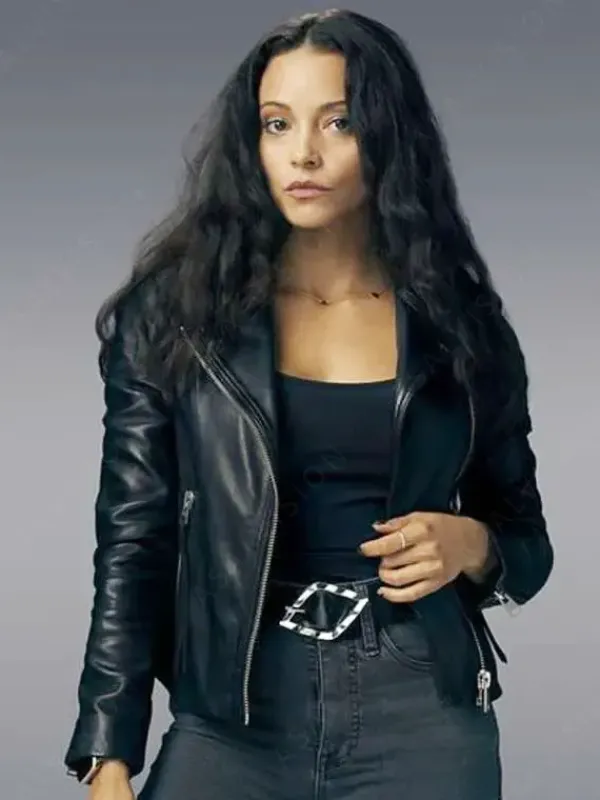 Asal Vision Leather Jackets | Found Season 1 Gabrielle Walsh Leather Jacket Black