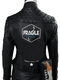 Asal Vision Leather Jackets | Fragile Express Death Stranding Jacket Black