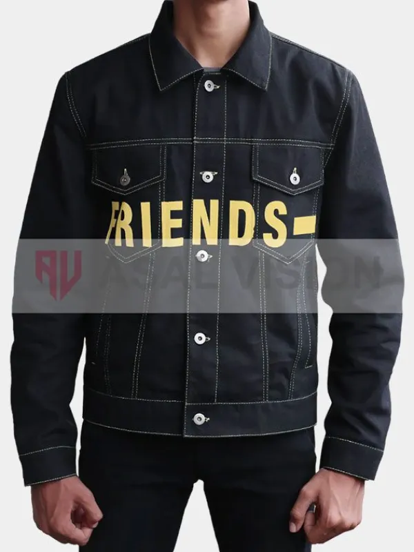Asal Vision Denim Jackets | Denim Jackets | Friends VLONE Denim Jeans Jacket Black