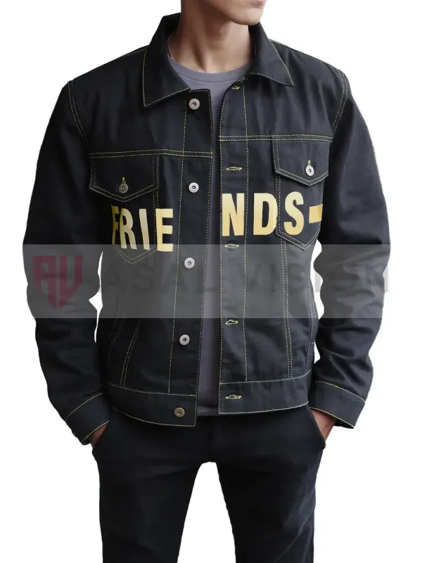 Asal Vision Denim Jackets | Denim Jackets | Friends VLONE Denim Jeans Jacket Black