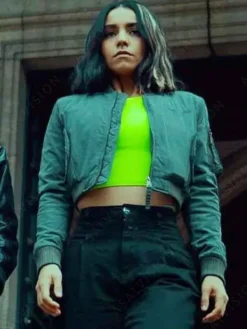 Asal Vision Cotton Jackets | Furies Lyna Cropped Bomber Jacket Grey
