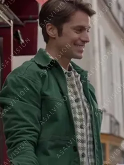 Asal Vision Cotton Jackets | Gabriel Emily In Paris Lucas Bravo Jacket Green