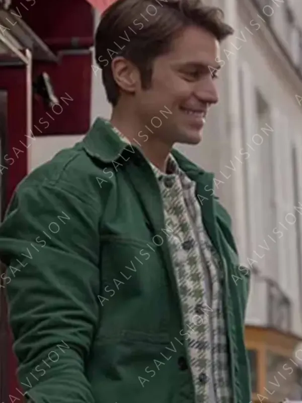Asal Vision Cotton Jackets | Gabriel Emily In Paris Lucas Bravo Jacket Green