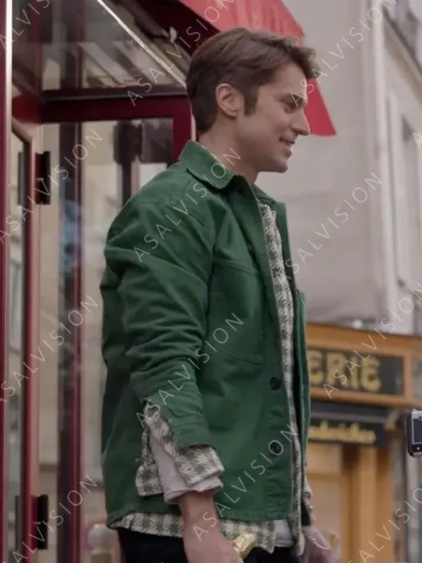Asal Vision Cotton Jackets | Gabriel Emily In Paris Lucas Bravo Jacket Green