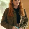 Asal Vision Cotton Jackets | Geek Girl Season 1 Harriet Manners Jacket Green