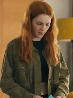 Asal Vision Cotton Jackets | Geek Girl Season 1 Harriet Manners Jacket Green