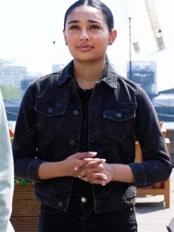 Asal Vision Denim Jackets | Geek Girl Season 1 Rochelle Harrington Denim Jacket Black