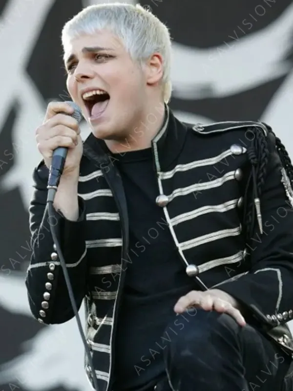 Asal Vision Cotton Jackets | Cotton Jackets | Gerard Way The Black Parade Jacket Red/ White/ Golden/ Black