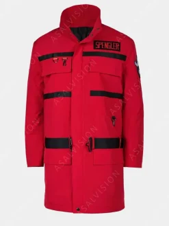 Asal Vision Cotton Jackets | Men Coats | Ghostbusters: Frozen Empire Jacket Red