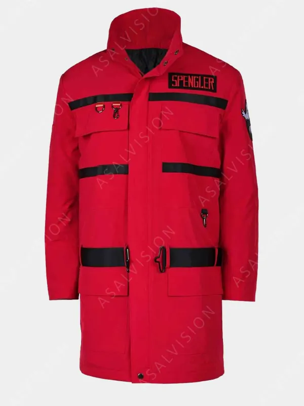 Asal Vision Cotton Jackets | Men Coats | Ghostbusters: Frozen Empire Jacket Red