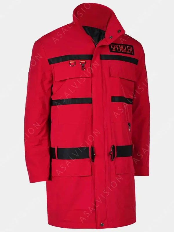 Asal Vision Cotton Jackets | Men Coats | Ghostbusters: Frozen Empire Jacket Red