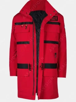 Asal Vision Cotton Jackets | Men Coats | Ghostbusters: Frozen Empire Jacket Red