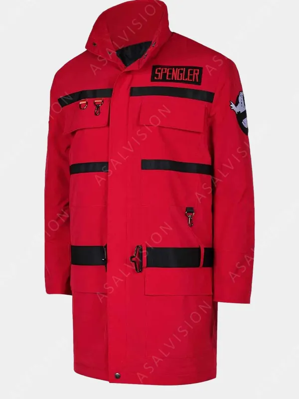 Asal Vision Cotton Jackets | Men Coats | Ghostbusters: Frozen Empire Jacket Red