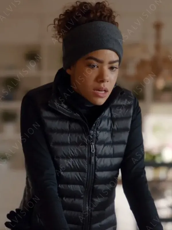 Asal Vision Vests | Ginny & Georgia Antonia Gentry Puffer Vest Black
