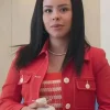 Asal Vision Cotton Jackets | Good Trouble Cierra Ramirez Jacket Red
