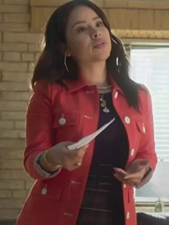Asal Vision Cotton Jackets | Good Trouble Cierra Ramirez Jacket Red