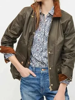 Asal Vision Cotton Jackets | Grace Stone Manifest Season 3 Jacket Blackish green