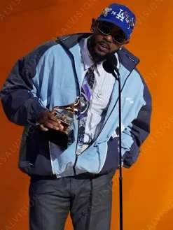 Asal Vision Cotton Jackets | Grammys Awards 2023 Kendrick Lamar Jacket Blue
