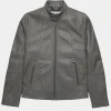 Asal Vision Leather Jackets | Leather Jacket Mens Grey