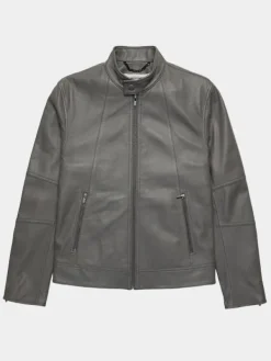 Asal Vision Leather Jackets | Leather Jacket Mens Grey