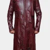 Asal Vision Men Coats | Guardians of Galaxy 2 Peter Quill Trench Coat Maroon