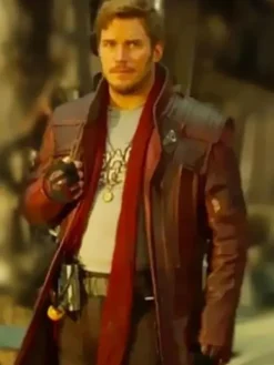 Asal Vision Men Coats | Guardians of Galaxy 2 Peter Quill Trench Coat Maroon