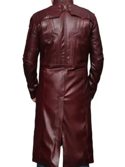 Asal Vision Men Coats | Guardians of Galaxy 2 Peter Quill Trench Coat Maroon