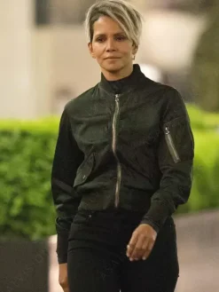 Asal Vision Cotton Jackets | Halle Berry The Union Bomber Jacket Black