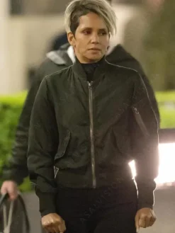 Asal Vision Cotton Jackets | Halle Berry The Union Bomber Jacket Black
