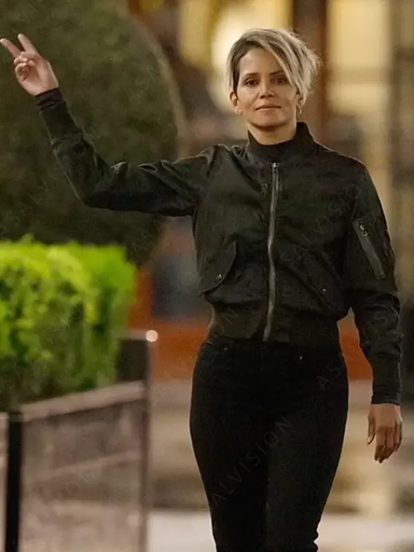 Asal Vision Cotton Jackets | Halle Berry The Union Bomber Jacket Black