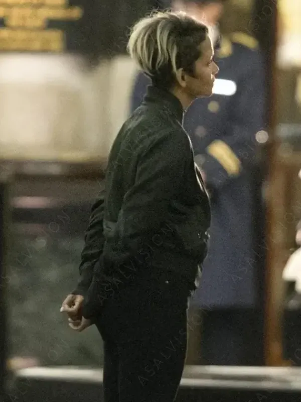 Asal Vision Cotton Jackets | Halle Berry The Union Bomber Jacket Black