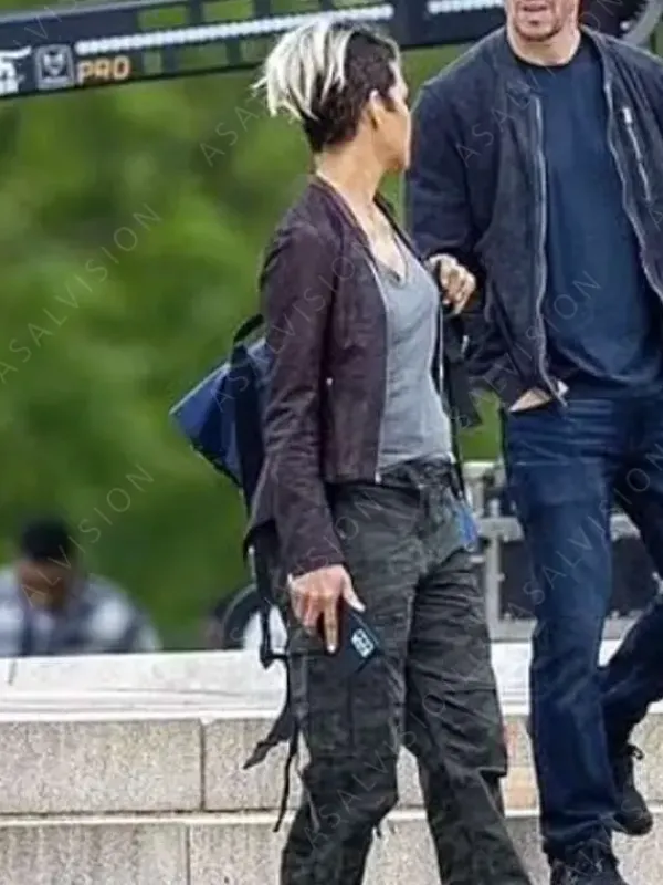 Asal Vision Leather Jackets | Halle Berry The Union Leather Jacket Brown