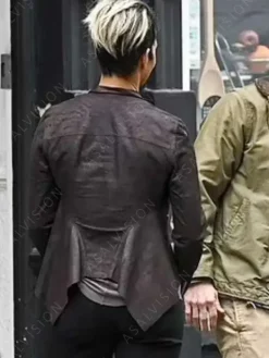 Asal Vision Leather Jackets | Halle Berry The Union Leather Jacket Brown