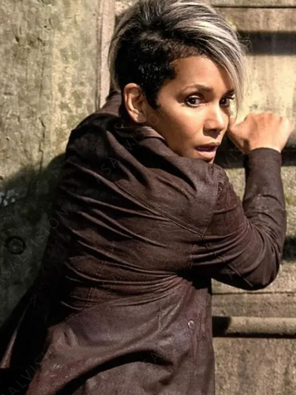 Asal Vision Leather Jackets | Halle Berry The Union Leather Jacket Brown