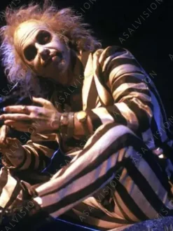 Asal Vision Blazers | Halloween Cosplay Michael Keaton Beetlejuice Costume Suit Black & White