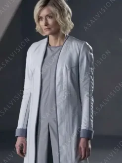 Asal Vision Women Coats | Halo Dr Catherine Halsey Leather Coat White