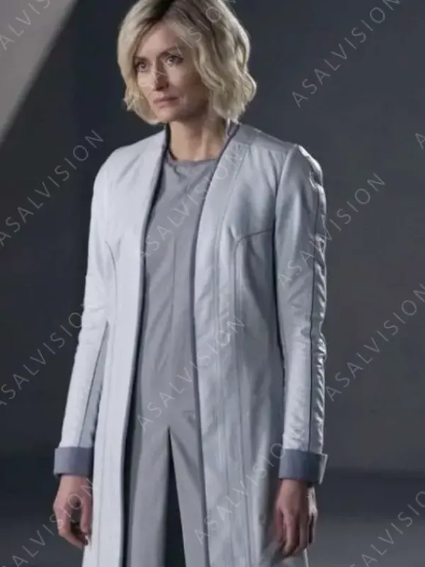 Asal Vision Women Coats | Halo Dr Catherine Halsey Leather Coat White