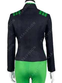 Asal Vision Leather Jackets | Black Jackets | Harley Quinn Poison Ivy Leather Black Jacket Black And Green