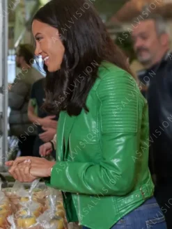 Asal Vision Leather Jackets | Heather Hemmens A Pinch Of Portugal Leather Jacket Green