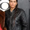 Asal Vision Leather Jackets | Helen Lasichanh Grammy 2023 Leather Quilted Jacket Black