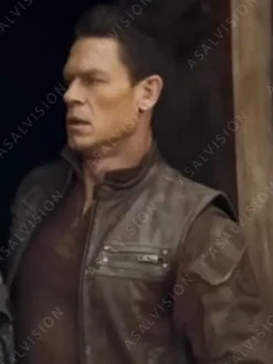 Asal Vision Vests | Hidden Strike 2023 John Cena Leather Vest Black